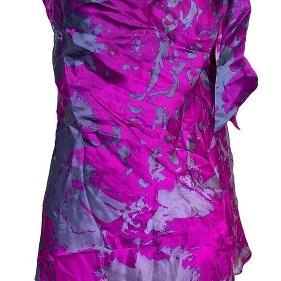 CABI FIT TO BE TIED Whimsigoth Purple Sleeveless Fairy Top 100% Silk Shirt XS - Picture 3 of 16